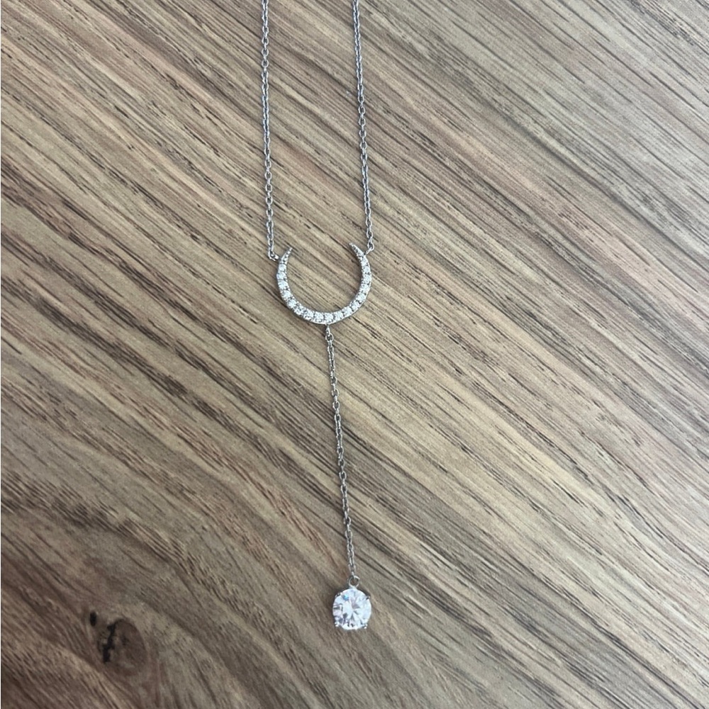 Sterling Silver Crecent Moon Necklace